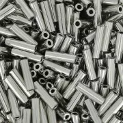 Miyuki Bugles 6mm BGL-194 - Palladium Plated x5g