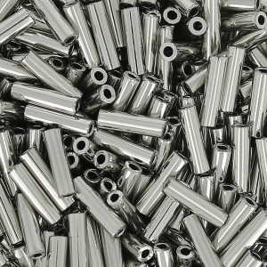 Miyuki Bugles 6mm BGL-194 - Palladium Plated x5g