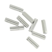 Miyuki Bugles 6mm BGL-194 - Palladium Plated x5g
