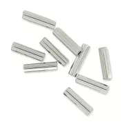 Miyuki Bugles 6mm BGL-194 - Palladium Plated x5g
