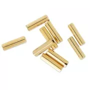 Miyuki Bugles 6mm BGL-193 - 24kt Gold Light Plated x5g