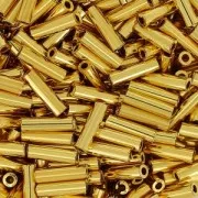 Miyuki Bugles 6mm BGL-191 - 24kt Gold Plated x5g