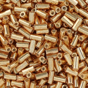 Miyuki Bugles 3mm BGL1053 - Galvanized Gold Metallic x10g