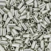 Miyuki Bugles 3mm BGL1051 - Galvanized Silver Metallic x10g