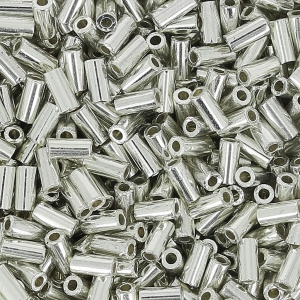 Miyuki Bugles 3mm BGL1051 - Galvanized Silver Metallic x10g