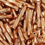 Bugles Twist Miyuki 12 mm TW2012-1053 - Galvanized Gold Metallic x10g|raw }}