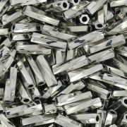 Bugles Twist Miyuki 6 mm TW-0194 - Palladium Plated x5g