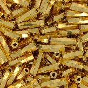 Bugles Twist Miyuki 6 mm TW-0191 - 24kt Gold Plated x5g