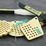 Diamond pendant Nude wood to decorate 53 mm for cross Stitch