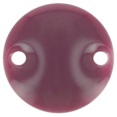 Epoxy enamelled round spacers 10mm Violet x5