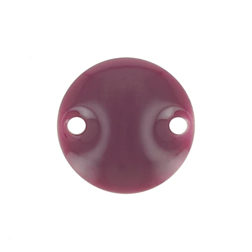Epoxy enamelled round spacers 10mm Violet x5