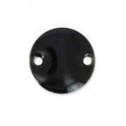 Epoxy enamelled round spacers 10mm Black x5|raw }}