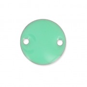 Epoxy enamelled round spacers 10mm Mint x5|raw }}