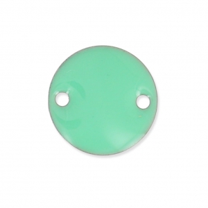 Epoxy enamelled round spacers 10mm Mint x5