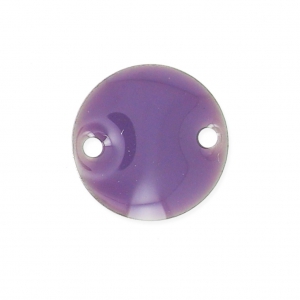 Epoxy enamelled round spacers 10mm Lilac x5
