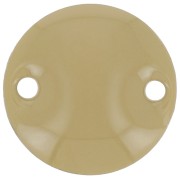 Epoxy enamelled round spacers 10mm Kaki x5