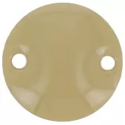 Epoxy enamelled round spacers 10mm Kaki x5