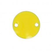 Epoxy enamelled round spacers 10mm yellow x5|raw }}