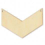 Spacer Herringbone 2 holes in nude wood to paint 80x60 mm|raw }}