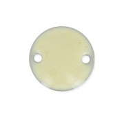 Epoxy enamelled round spacers 10mm Cream x5|raw }}