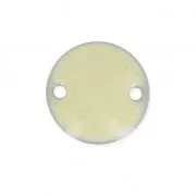 Epoxy enamelled round spacers 10mm Cream x5