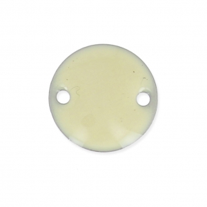 Epoxy enamelled round spacers 10mm Cream x5