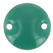 Epoxy enamelled round spacers 10mm emerald green x5|raw }}