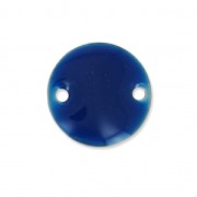 Epoxy enamelled round spacers 10mm Night blue x5|raw }}