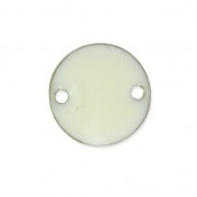 Epoxy enamelled round spacers 10mm white x5