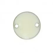 Epoxy enamelled round spacers 10mm white x5