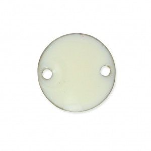 Epoxy enamelled round spacers 10mm white x5