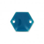 Epoxy enamelled spacers hexagone 2 holes  11.5 mm Oil x8|raw }}