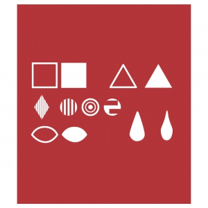 12 branding stamps for pyrograver  square/triangle/circle/diamond/drop