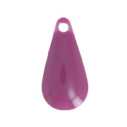 Drop pendant epoxy enameled 12 mm - Purple x10|raw }}