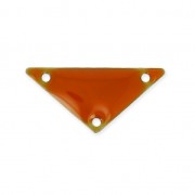 Triangle epoxy enameled spacer 3 holes 20 mm Terracotta x5|raw }}
