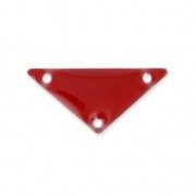 Spacers metal triangle 3 holes epoxy resin 20 mm - Dark red x5|raw }}