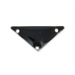 Triangle epoxy enameled spacer 3 holes 20 mm Black x5