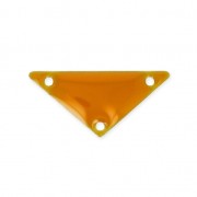 Triangle epoxy enameled spacer 3 holes 20 mm Mustard x5|raw }}