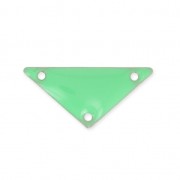 Triangle epoxy enameled spacer 3 holes 20 mm Mint x5|raw }}