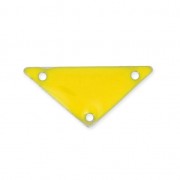 Triangle epoxy enameled spacer 3 holes 20 mm Yellowx5|raw }}