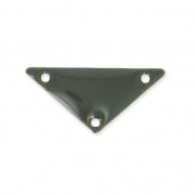 Triangle epoxy enameled spacer 3 holes 20 mm Medium Grey x5|raw }}