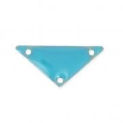 Triangle epoxy enameled spacer 3 holes 20 mm G. Turquoise x5|raw }}