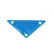 Triangle epoxy enameled spacer 3 holes 20 mm Blue x5|raw }}