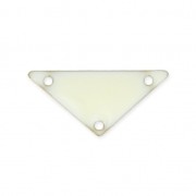 Triangle epoxy enameled spacer 3 holes 20 mm White x5|raw }}