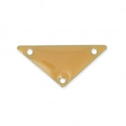 Triangle epoxy enameled spacer 3 holes 20 mm Beige x5|raw }}