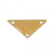 Triangle epoxy enameled spacer 3 holes 20 mm Beige x5