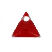 Epoxy resin triangle metal sequin 8 mm - Dark red x8