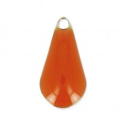 Drop pendant epoxy enameled 12 mm Terracotta x10|raw }}