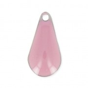 Drop pendant epoxy enameled 12 mm Pink x10|raw }}