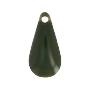 Drop pendant epoxy enameled 12 mm - Avocado x10